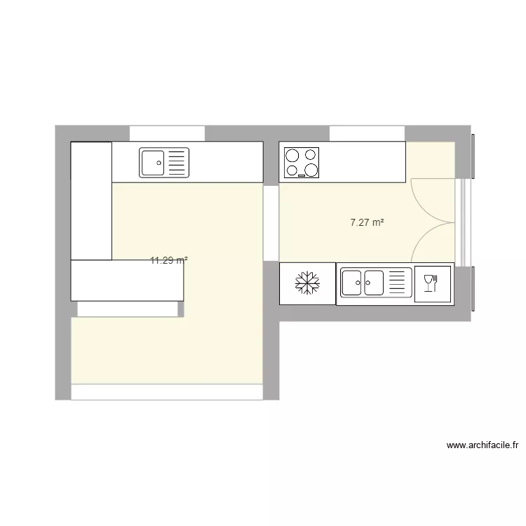 cuisine vero. Plan de 