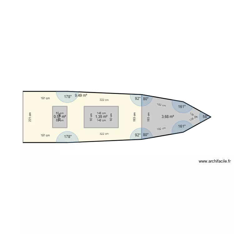 LORINE vide. Plan de 