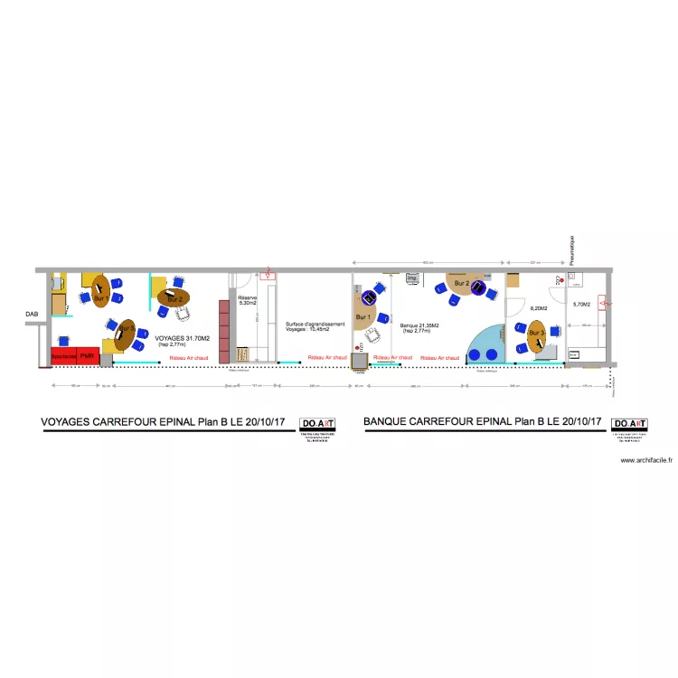EPINAL Voyage et Banque. Plan de 