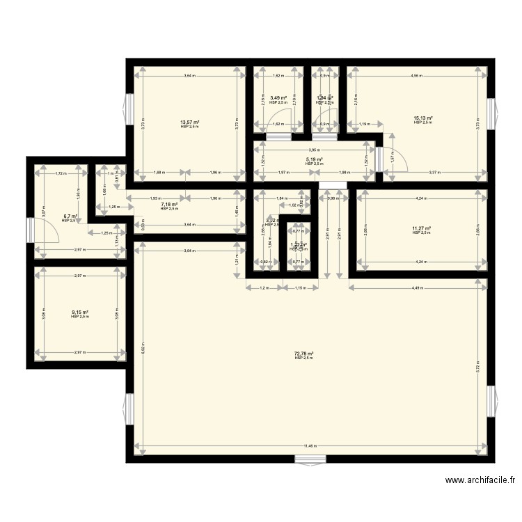 laluque foret one deux. Plan de 0 pièce et 0 m2