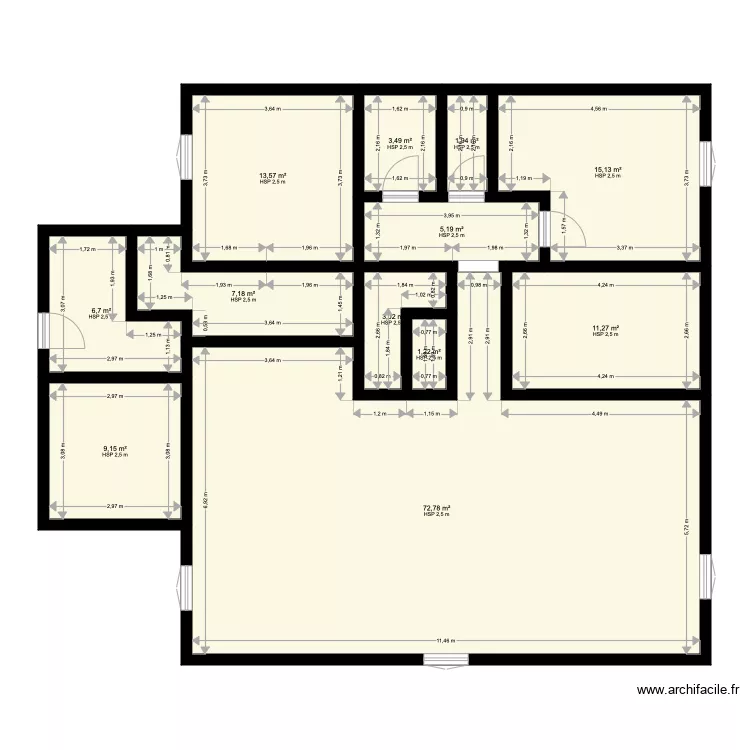 laluque foret one deux. Plan de 