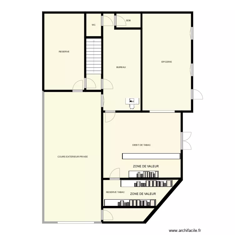 TABAC JOURNEAUX Pouilly les feurs. Plan de 