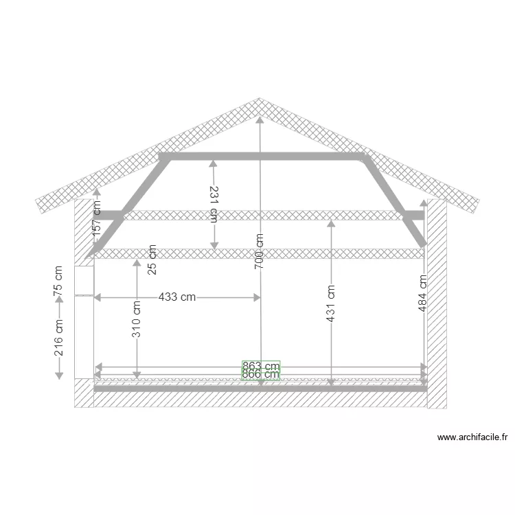 Plan remise coupe 2. Plan de 