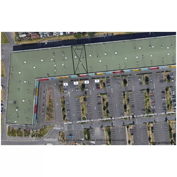 Plan de masse Fleury les Aubrais 45400. Plan de 