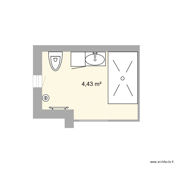 SDB. Plan de 0 pièce et 0 m2