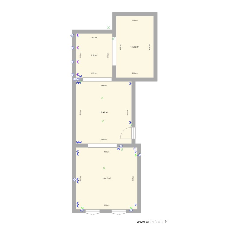 Plan Rez Elec Markelbach. Plan de 0 pièce et 0 m2