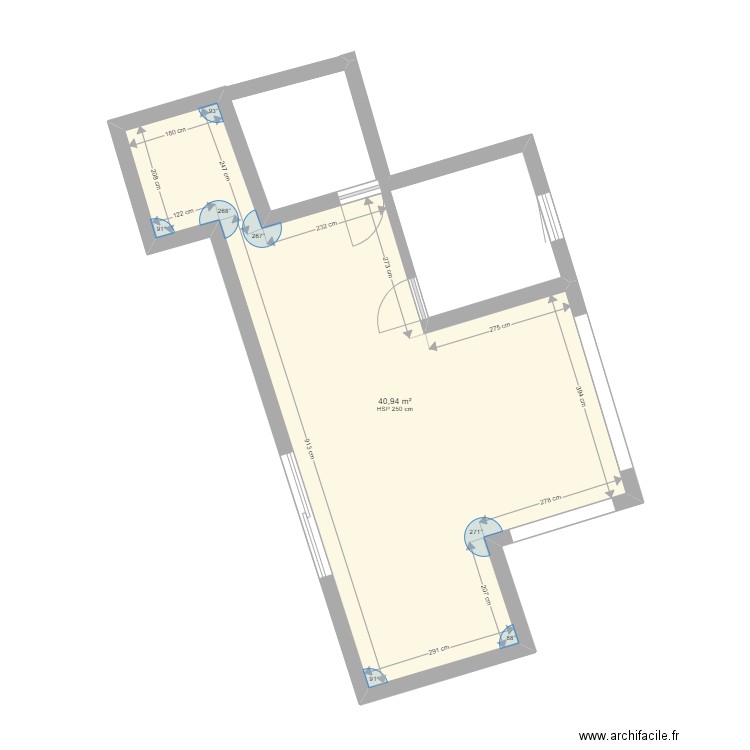 gujan 2. Plan de 1 pièce et 41 m2