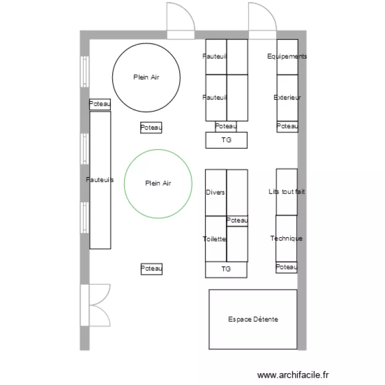 Plan de Masse 2D Seclin. Plan de 