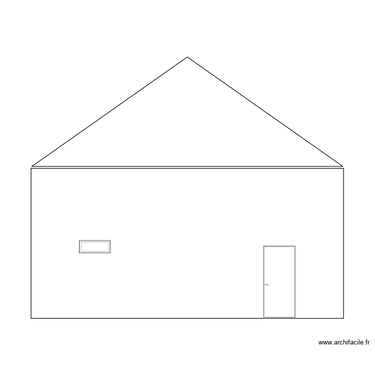 garage côté. Plan de garage côté. Plan de
