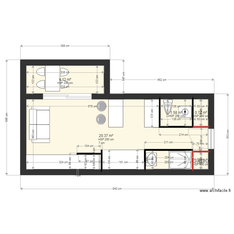 rico gm2. Plan de 0 pièce et 0 m2