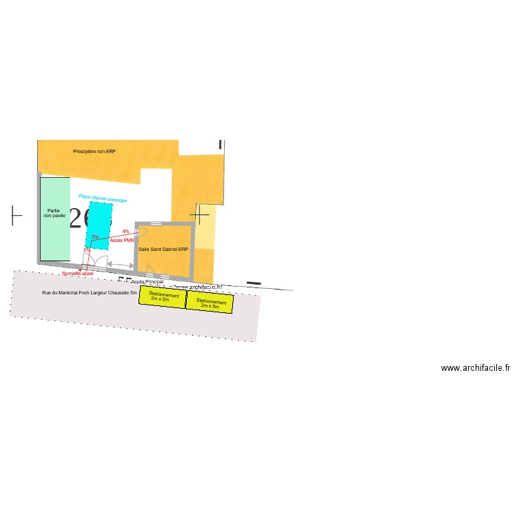 Plan de masse Bourron. Plan de 0 pièce et 0 m2