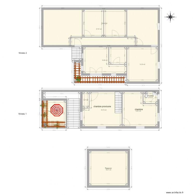 PLAN PROVISOIR. Plan de 0 pièce et 0 m2