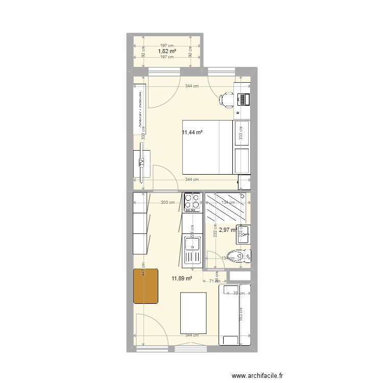 plan actuel neudorf 6. Plan de 5 pièces et 28 m2