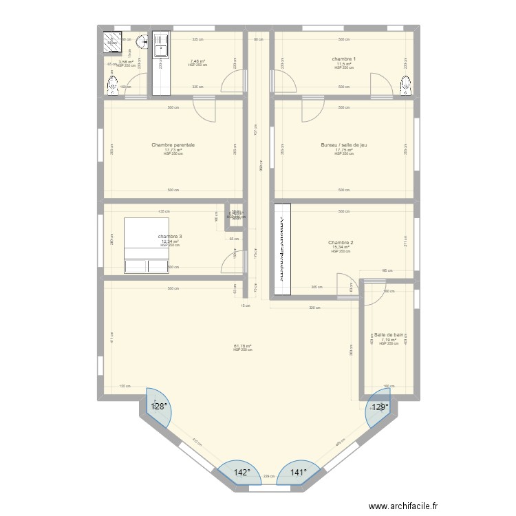 séjour arrière. Plan de 0 pièce et 0 m2