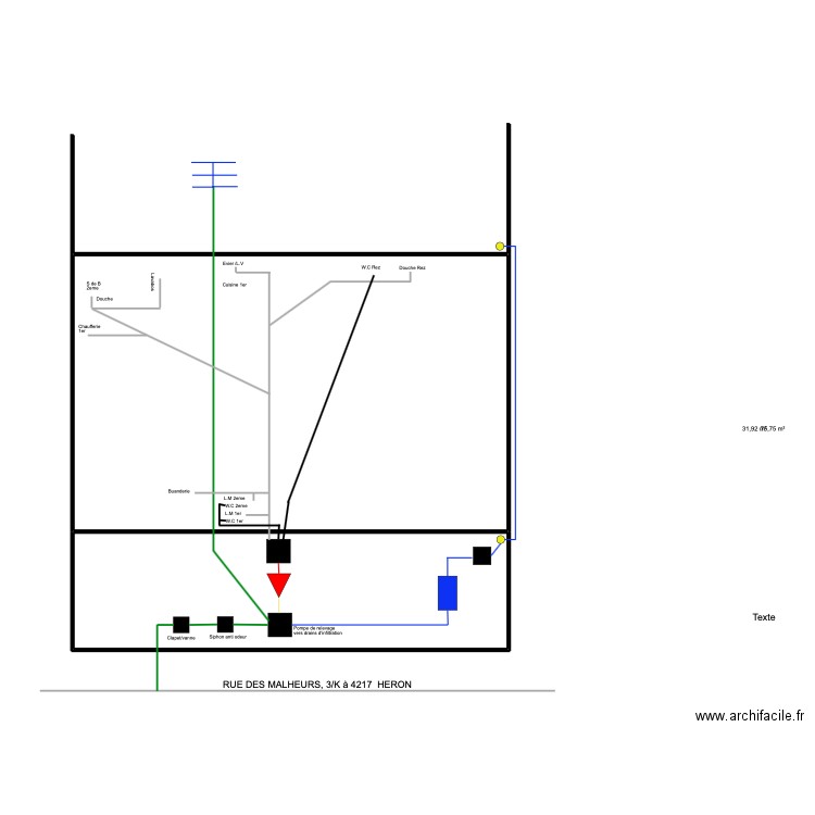 kyllian. Plan de 2 pièces et 108 m2