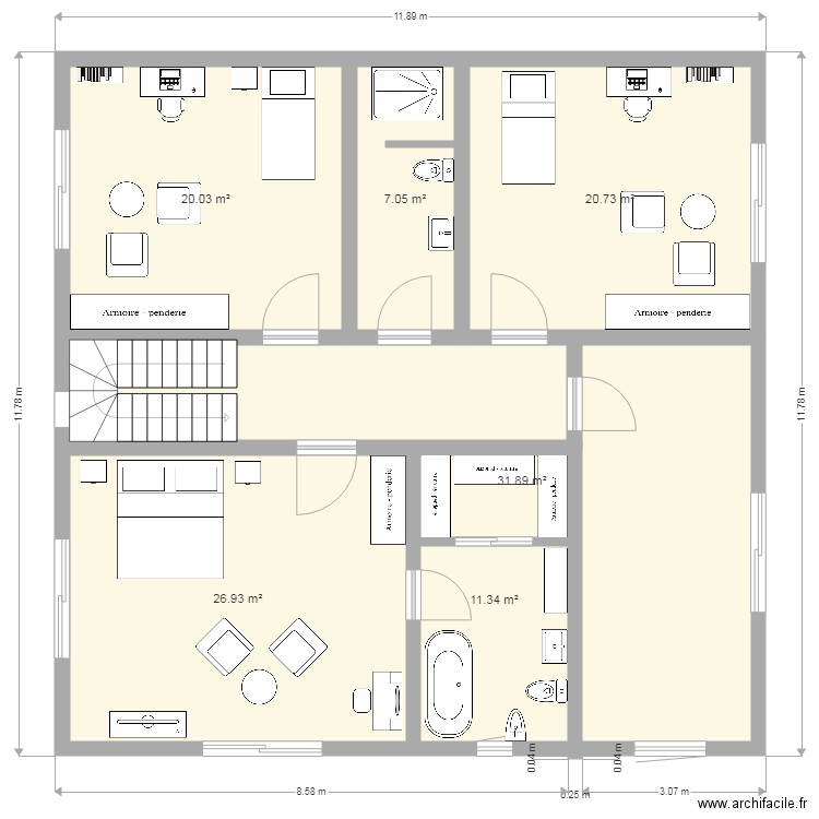 etage fir 2. Plan de 0 pièce et 0 m2