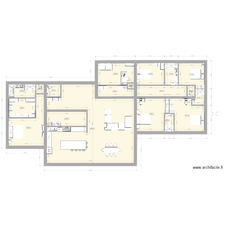 MAISON F5 AVEC BUREAU. Plan de 0 pièce et 0 m2