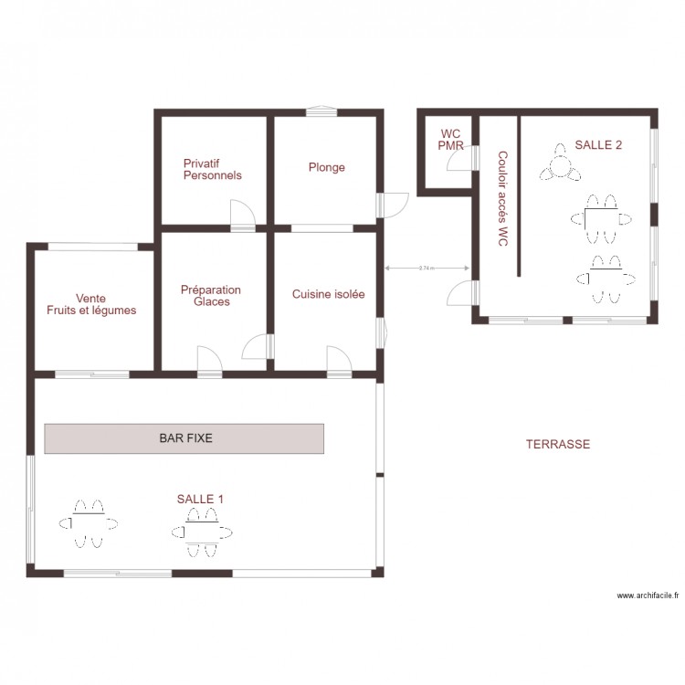 Resto La Yole. Plan de 0 pièce et 0 m2