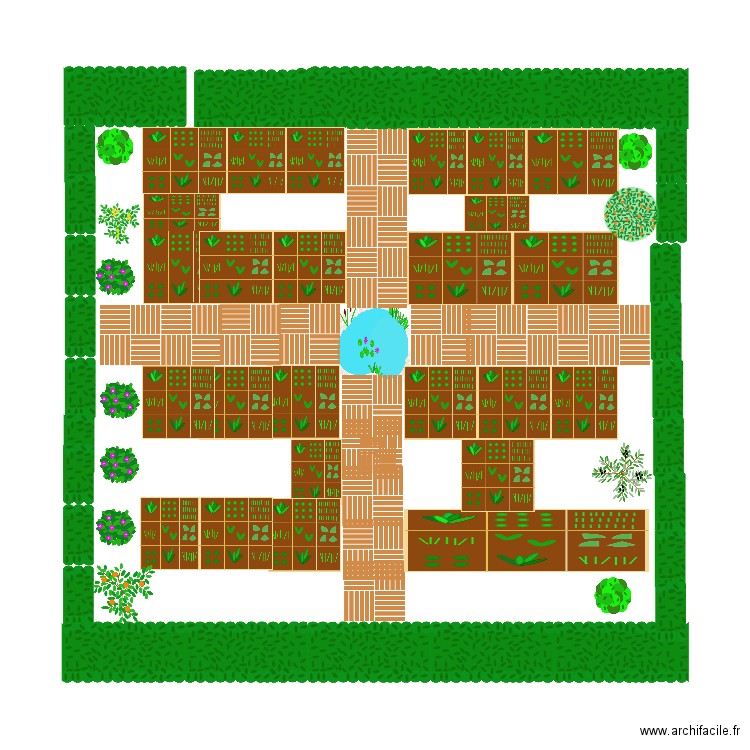 Mi jardin. Plan de 0 pièce et 0 m2