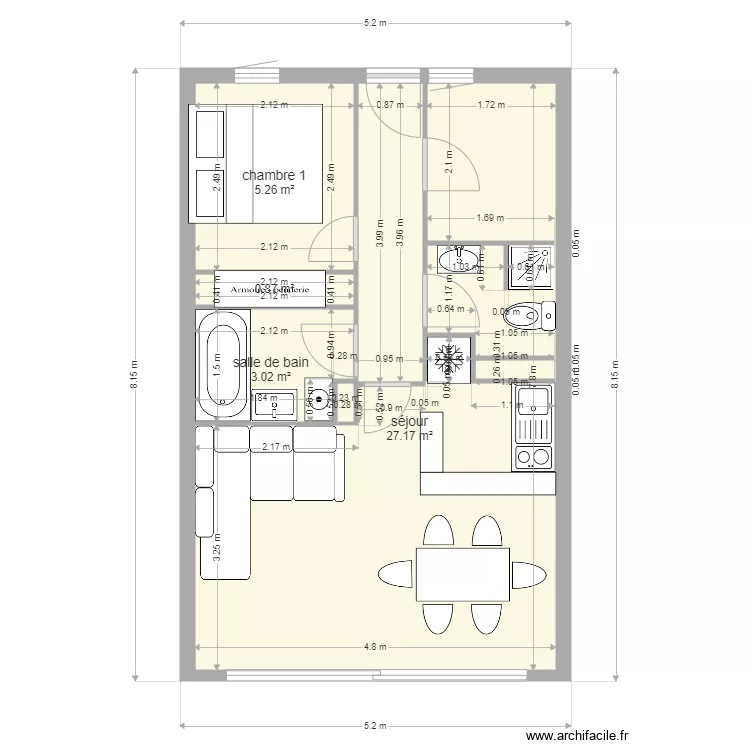 cap estrel 3308. Plan de 