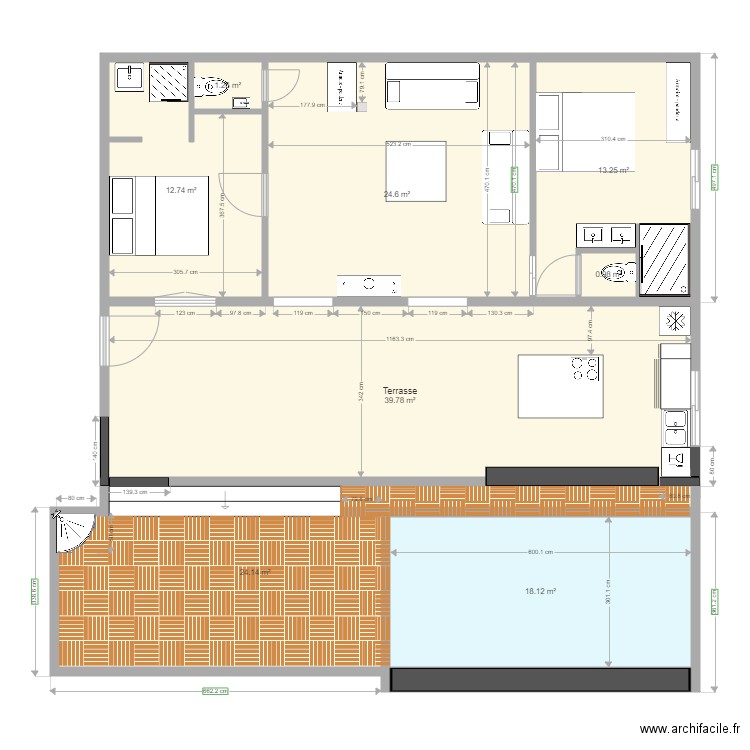 bas villa new. Plan de 0 pièce et 0 m2