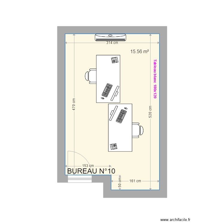 Bureau 10. Plan de 0 pièce et 0 m2