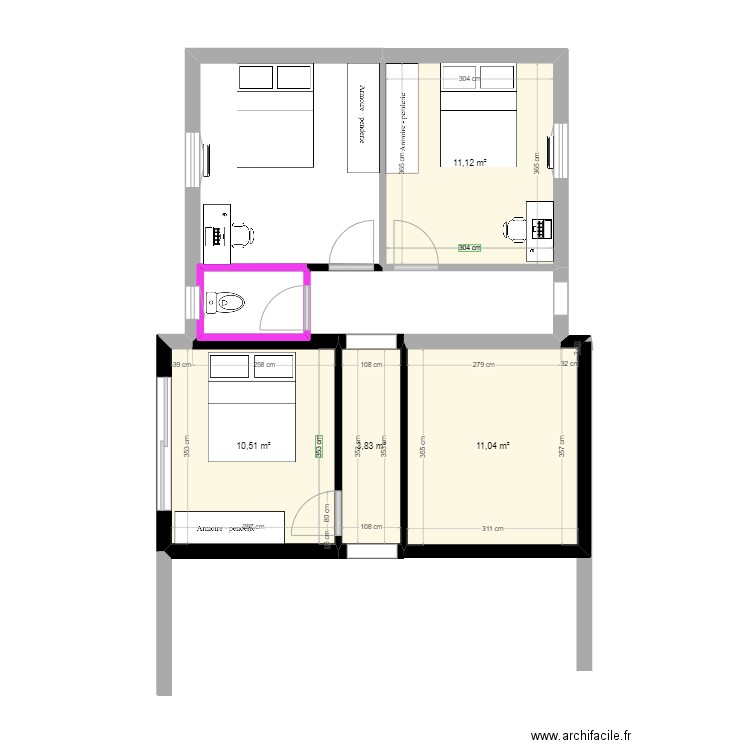 extension v1. Plan de 0 pièce et 0 m2