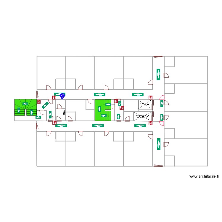 1er etage bouteille 58 droit esc. Plan de 0 pièce et 0 m2