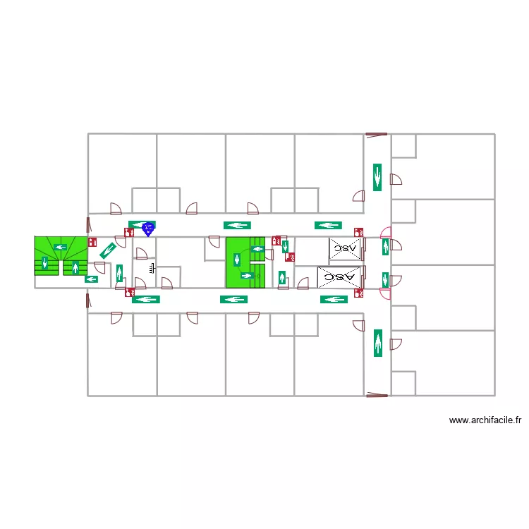 1er etage bouteille 58 droit esc. Plan de 