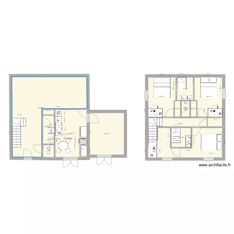 maison 4. Plan de 