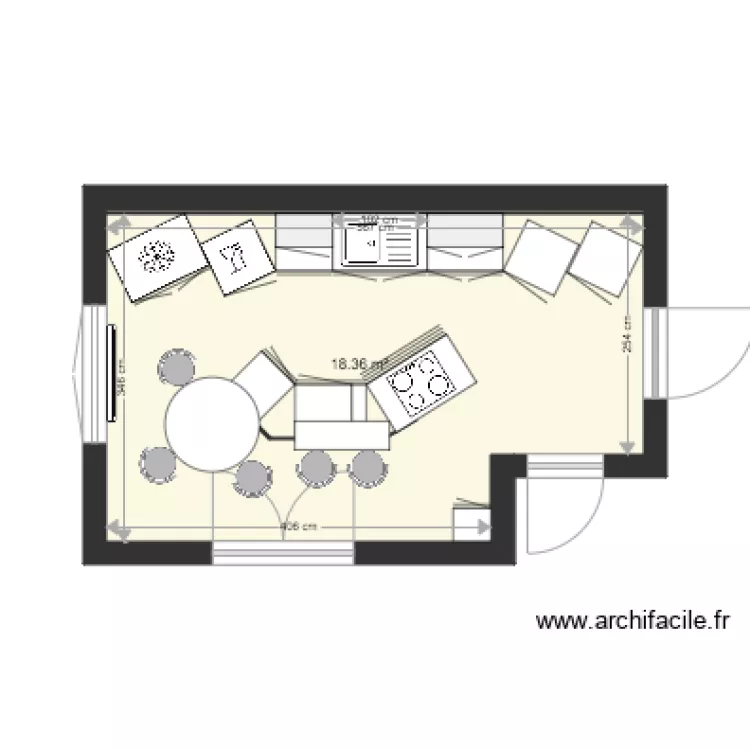 cuisine BA concept 2 bis. Plan de 