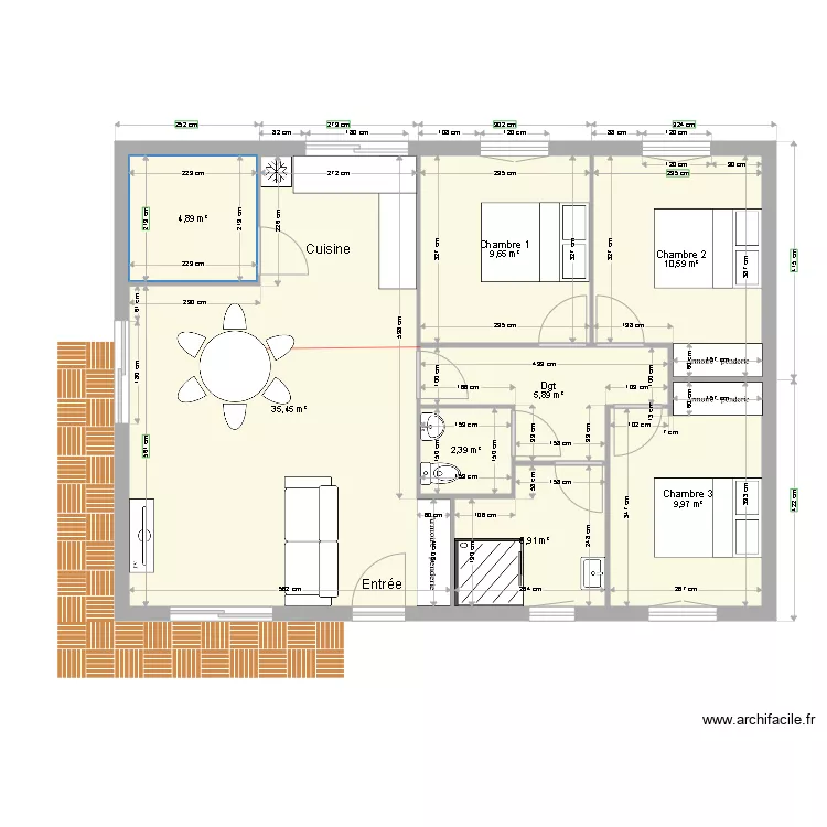 projet SCI V2bis. Plan de 