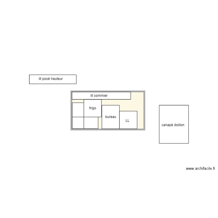 remorque. Plan de 0 pièce et 0 m2