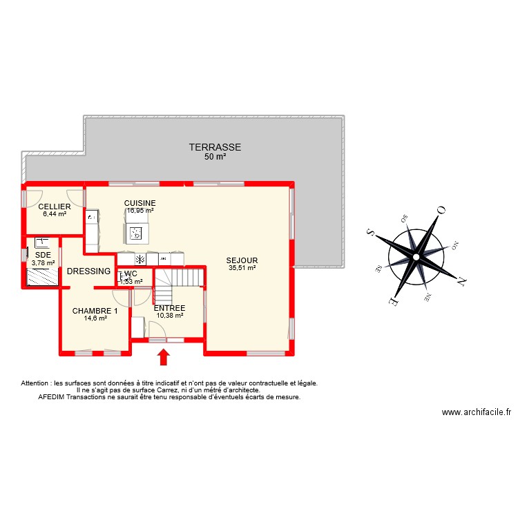 BI9258 RDC PASCAL. Plan de 8 pièces et 139 m2