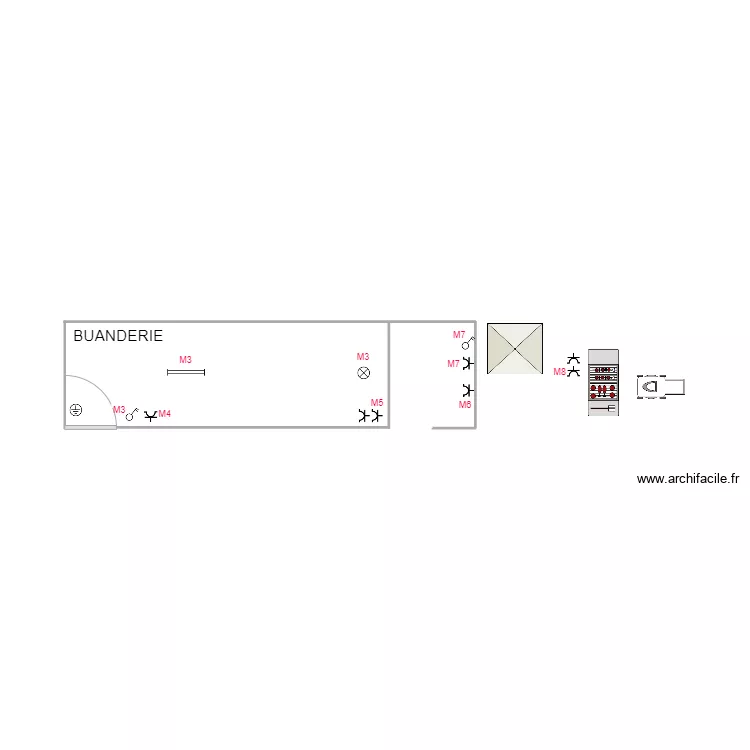 buanderie.2. Plan de 