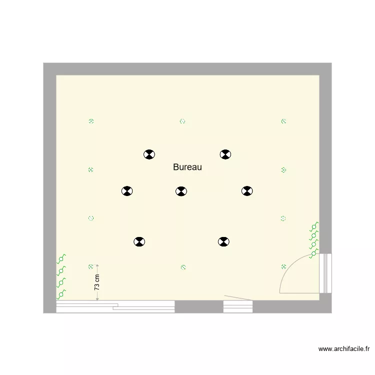 weiss &eacute;clairage. Plan de 