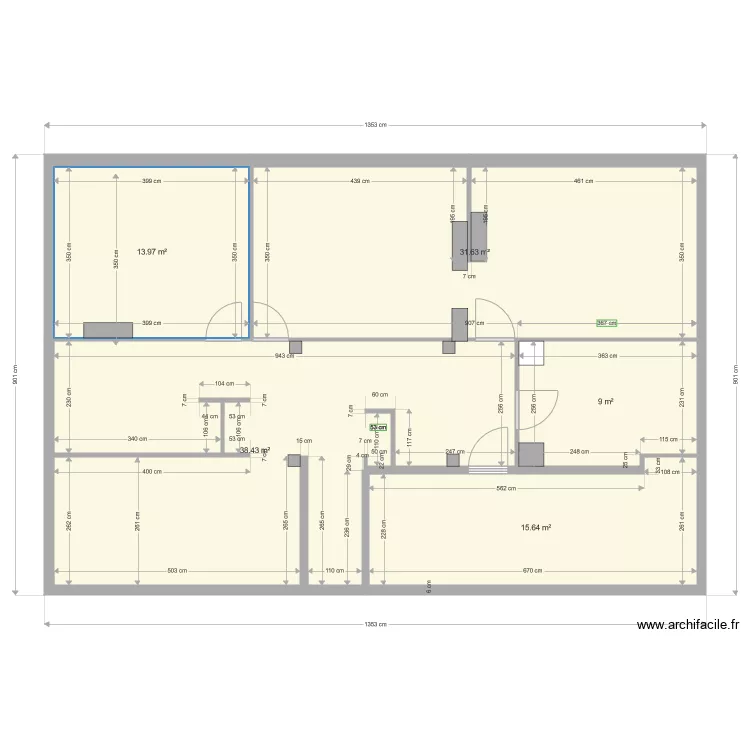 2eme avant travaux 2. Plan de 