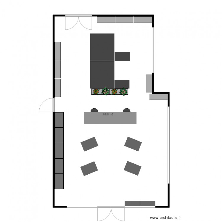 PLAN SHOWROOM CETECO. Plan de 0 pièce et 0 m2