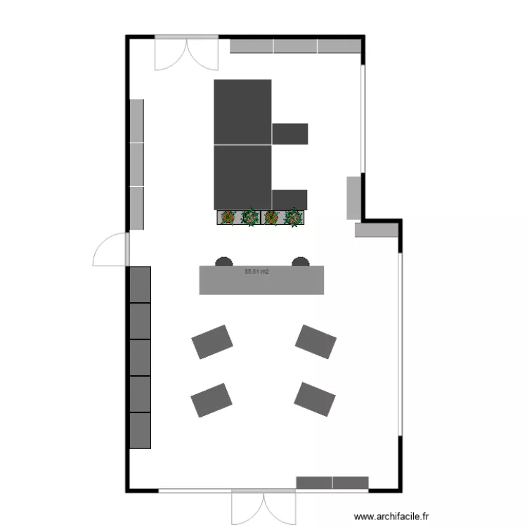 PLAN SHOWROOM CETECO. Plan de 