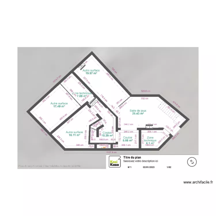 maison m1 RDC. Plan de maison m1 RDC. Plan de