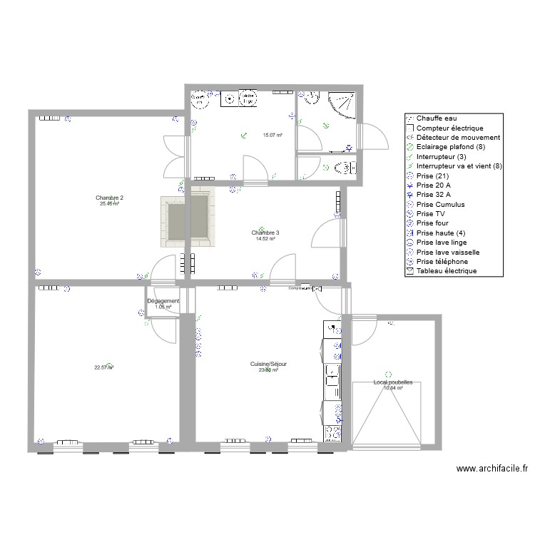 Immeuble pharmacie ST Christoly Appart 1 RDC 012021. Plan de 0 pièce et 0 m2