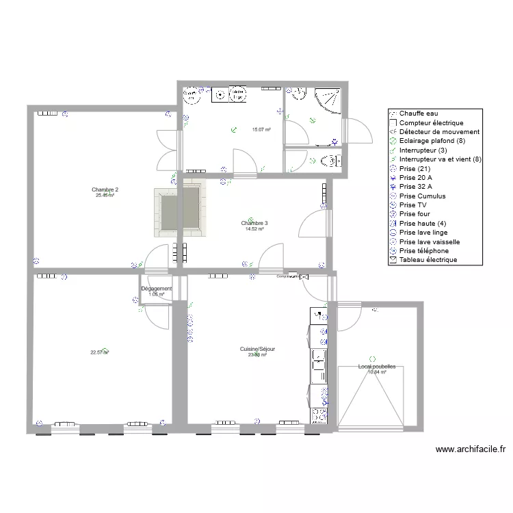 Immeuble pharmacie ST Christoly Appart 1 RDC 012021. Plan de 