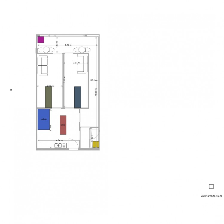 CHAMBRE FUNERAIRE 12. Plan de 0 pièce et 0 m2