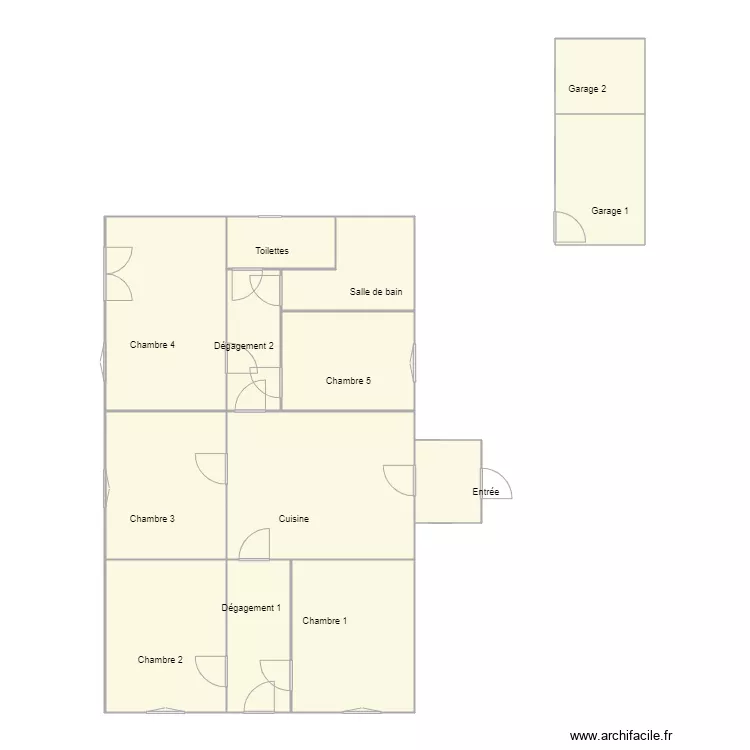 Croquis Indivision MANIEU. Plan de 