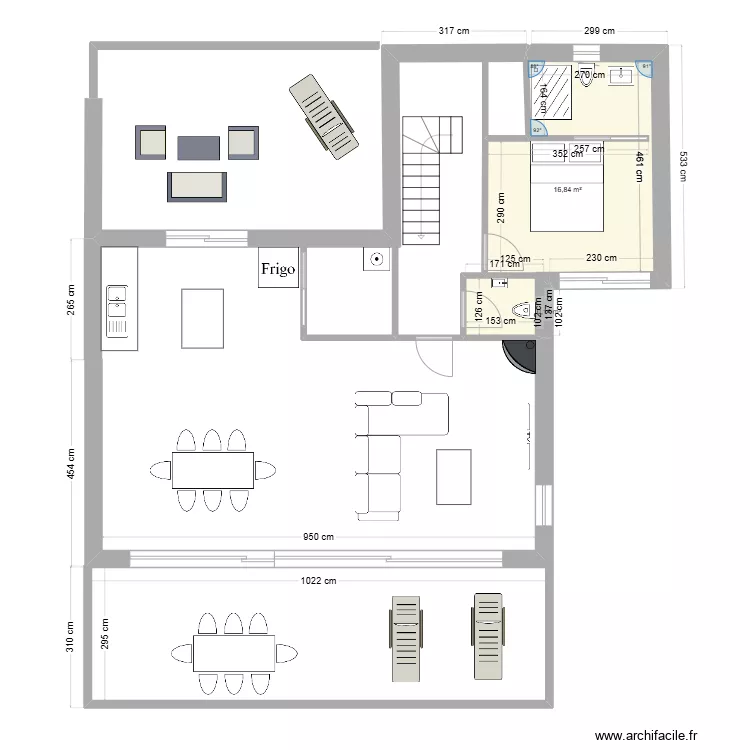 Loctudy etage. Plan de 