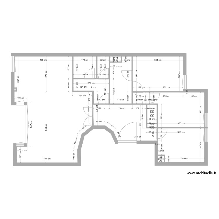 plan Ariane et Jeremy modifie NU. Plan de 0 pièce et 0 m2