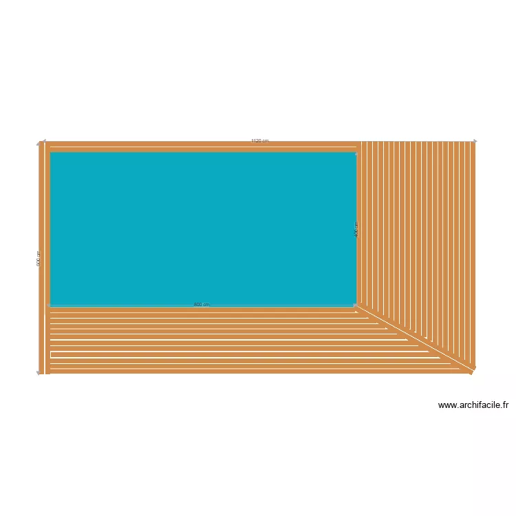 Terrasse piscine 2. Plan de 