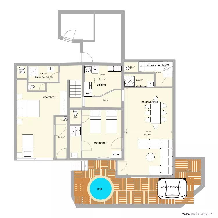 1800 chalet 2022. Plan de 