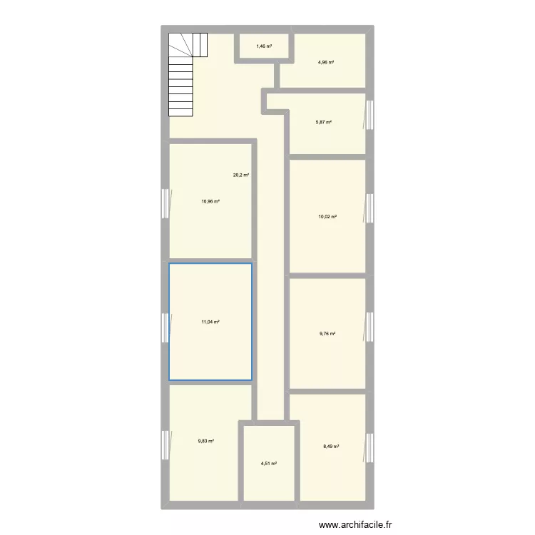 Grange est 1&egrave;re phase 2. Plan de 