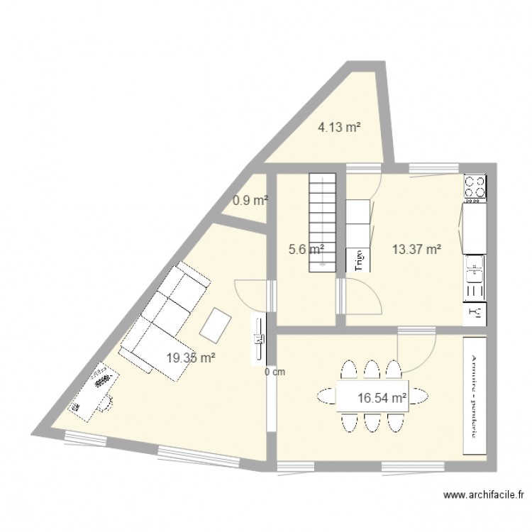 av observatoire v1. Plan de 0 pièce et 0 m2